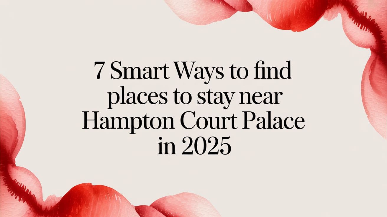 7 Smart Ways to Find Places to Stay Near Hampton Court Palace in 2025