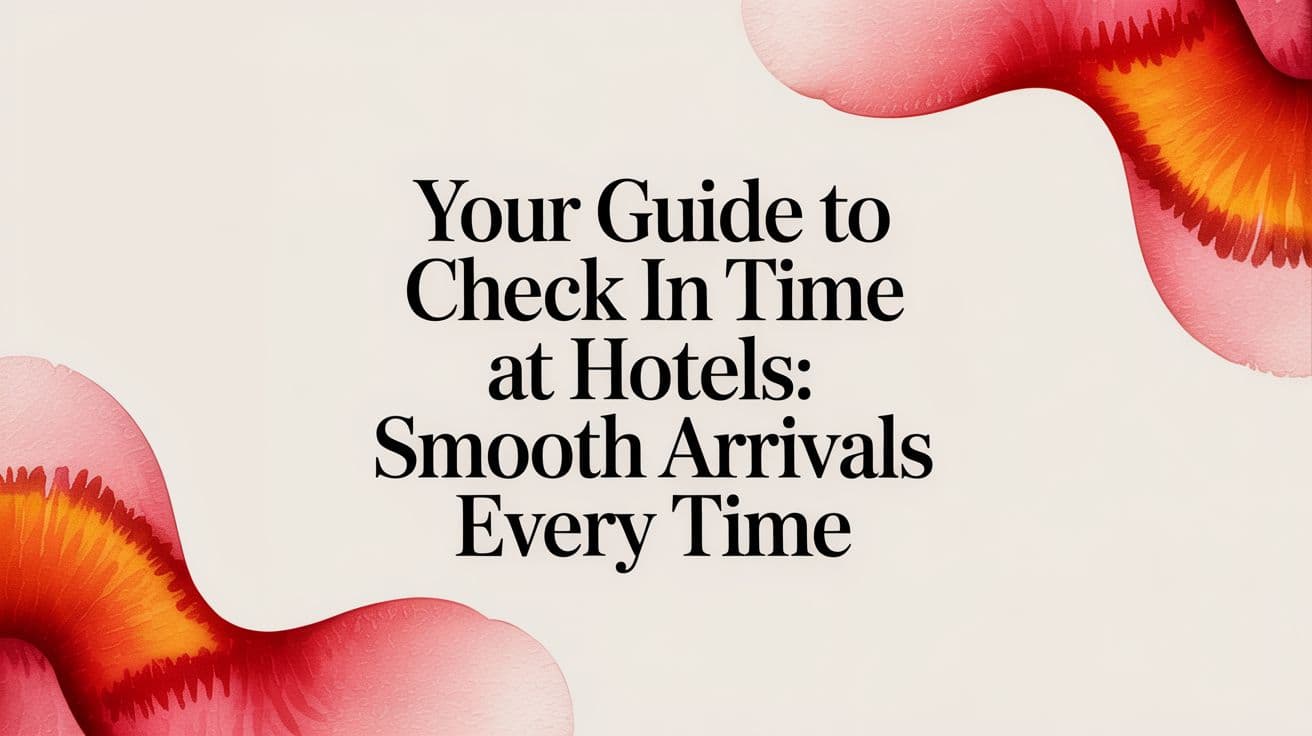 Check In Time at Hotels: Your Ultimate Guide to a Smooth Arrival