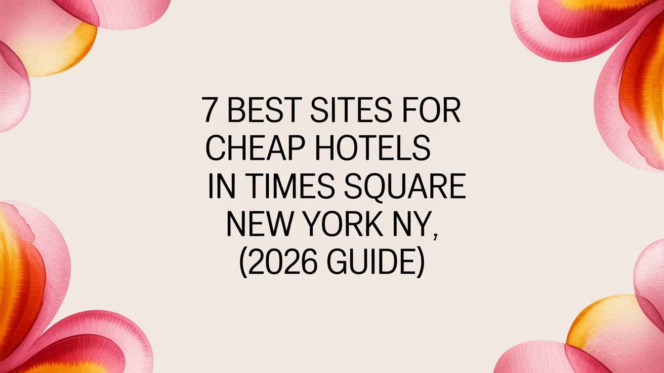 7 Best Sites for Cheap Hotels in Times Square New York NY (2026 Guide)