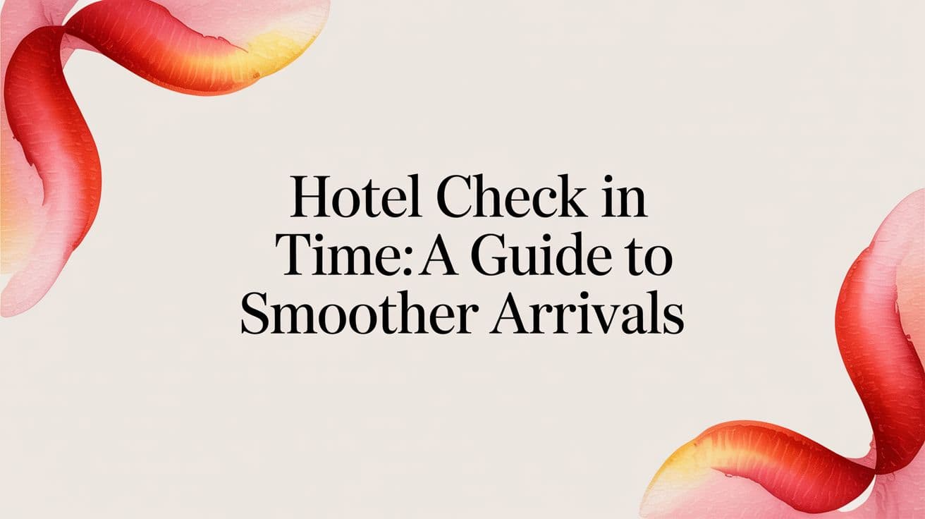 Hotel Check In Time A Guide to Smoother Arrivals